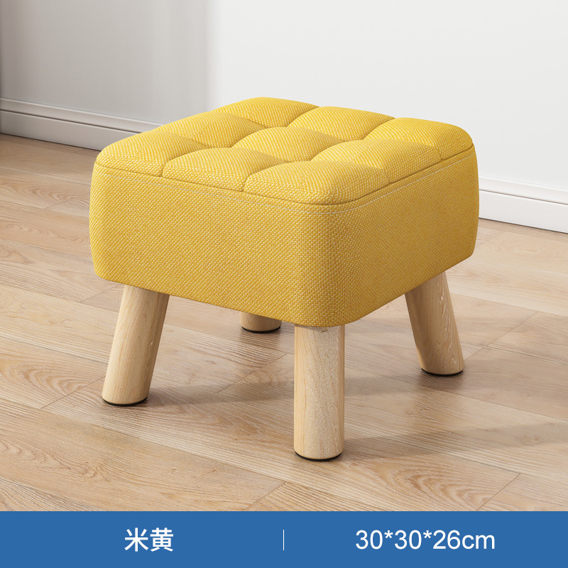 Pequeño taburete hogar pequeño taburete sala de estar sofá taburete simple paño enano taburete