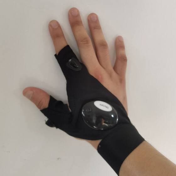 led flashlight luminous fishing gloves breathable outdoor lighting luminous gloves finger light gloves produced from