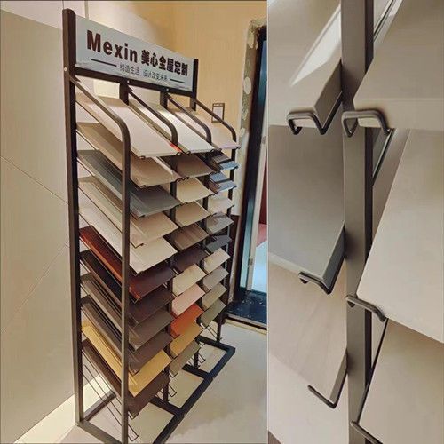 【极速发货】橱柜门板展示架瓷砖木地板石材铝扣板色板样品展架