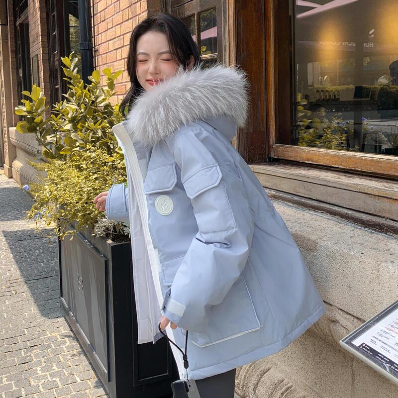 2024 new fat mm300 kg plus fat plus size Parker long pregnant women down jacket women's extra large size 2445