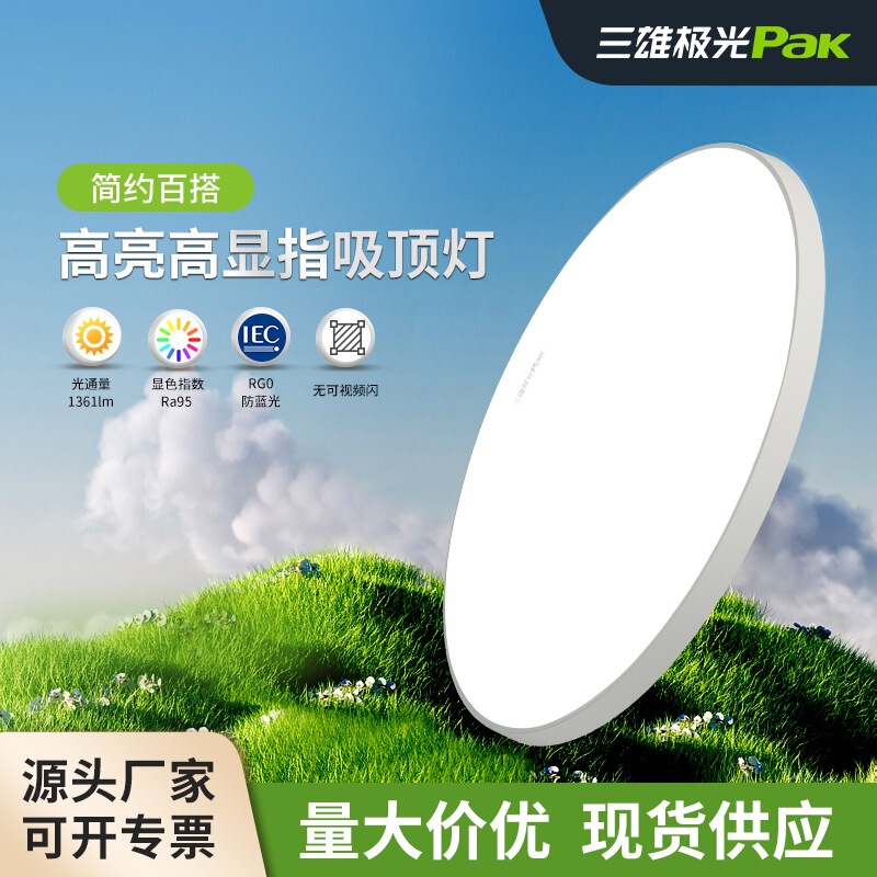 Sanxiong Aurora Lighting Led Modern Minimalist Bedroom Kitchen Bathroom Balcony Aisle Three-Proof Ultra-Thin Ceiling Light