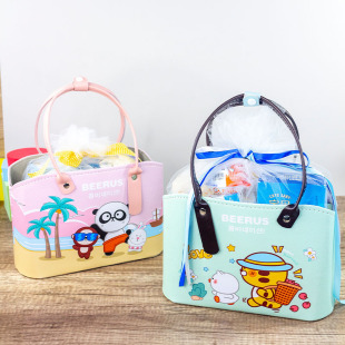 Wedding bridesmaid gift box cartoon children's birthday banquet gift box cartoon leather candy basket
