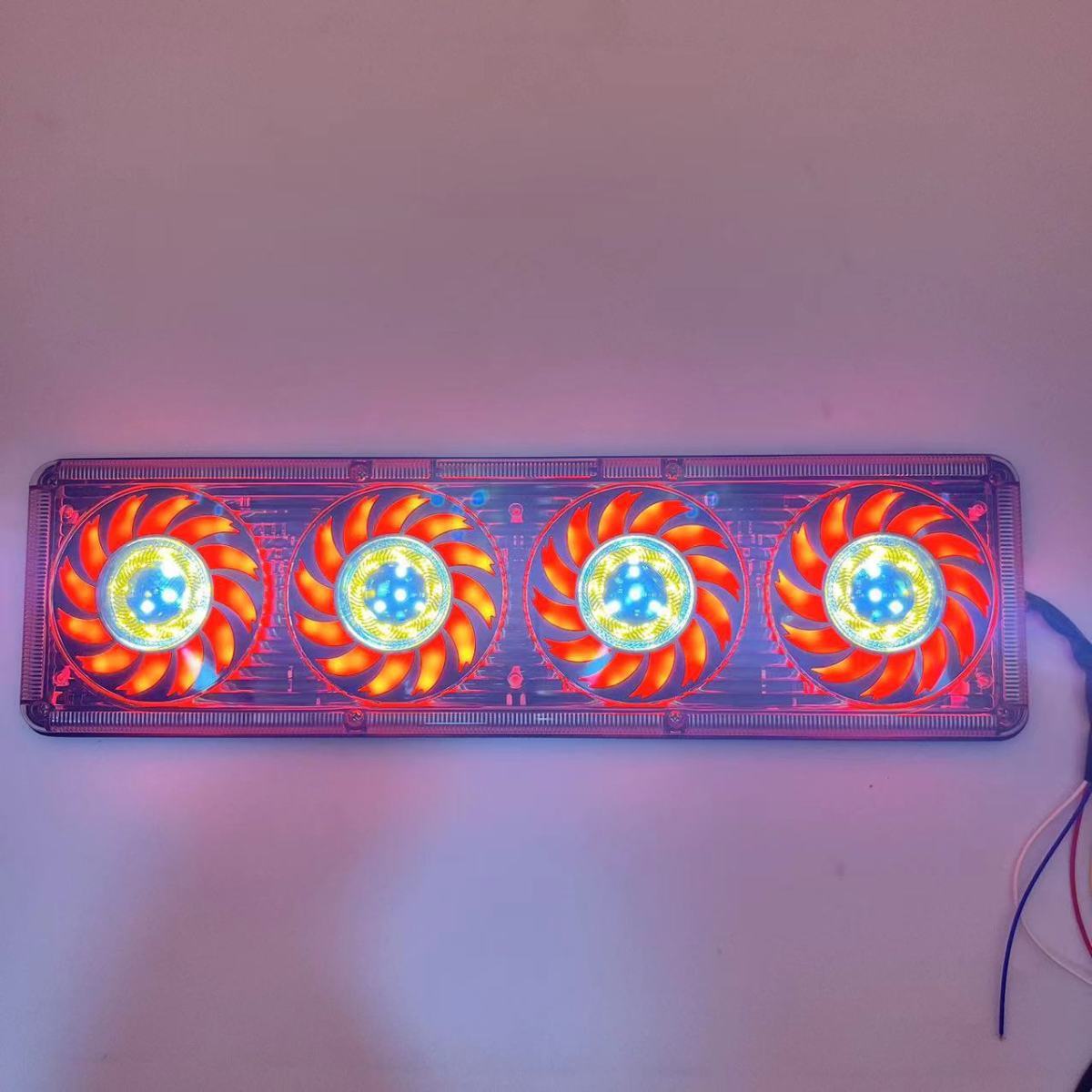 New truck rear tail light assembly 24V universal led Jiefang Howo Ouman high-brightness waterproof flash trailer tail light