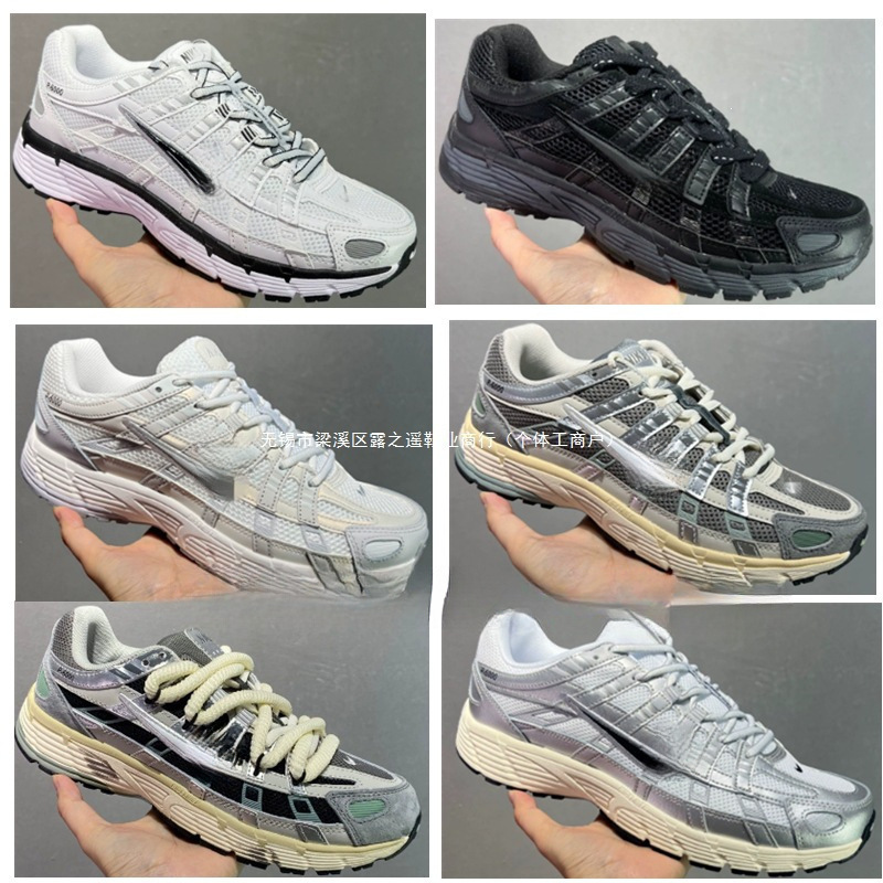 Putian Nike Official P-6000 Men's and Women's Retro Sports Running Shoes Breathable Mesh Running Shoes Original Box Original Label