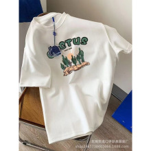 四季青夏季新款宽松慵懒风短袖T恤韩版半袖上衣品牌女装批发货源