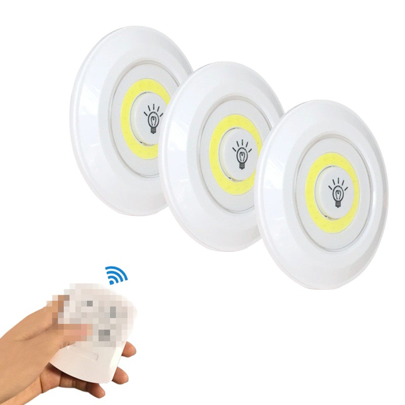 Luz tres en uno con control remoto inalámbrico COB transfronterizo, armario de dormitorio multifuncional, luz nocturna táctil, iluminación inteligente