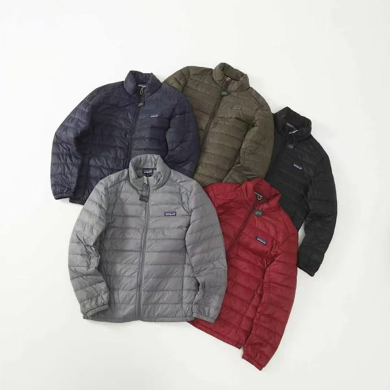Pata Outdoor Insulated Hooded Lightweight Down Jacket, Packable, Windproof, Warm, Ribbed Jacket, Trendy