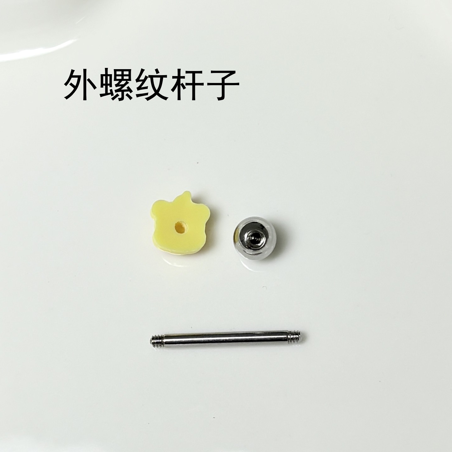 Labret stud lip piercing jewelry styling detail