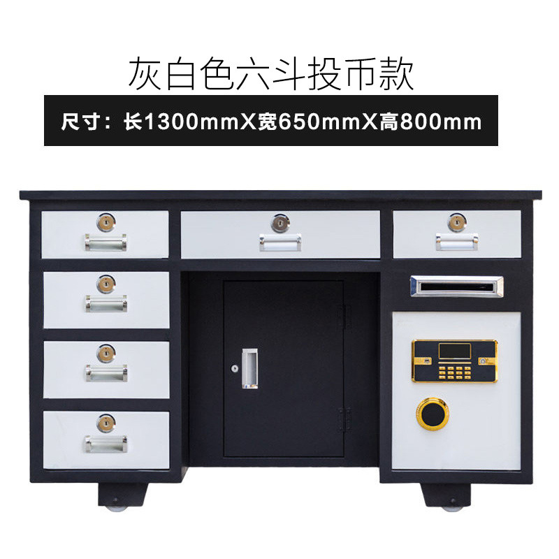 (두꺼운 모든 강철) 회색과 흰색 6 개의 서랍 1.3 m