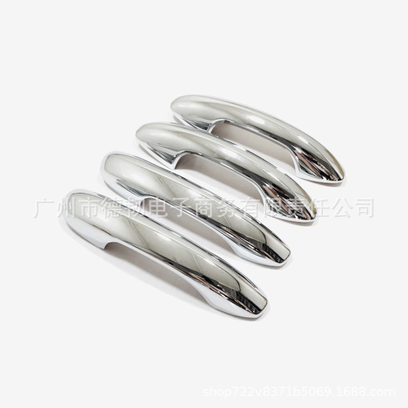 Suitable for 23-24 Models of Mercedes-Benz Glc-Class 260L 300L, Glossy Black Handle Stickers, Carbon Fiber Pattern Body Door Handle Decoration