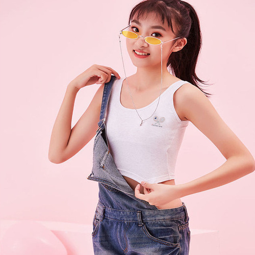 [Second hair] Girls' development period underwear, students' pure cotton underwear, primary school, junior high school, older children and girls' vests