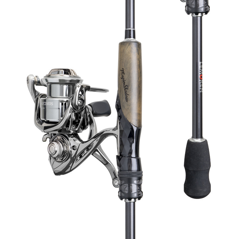 魔人魔影ML路亜竿紡績車輪水滴セット炭素遠投スズキの口を長くして釣り竿路亜