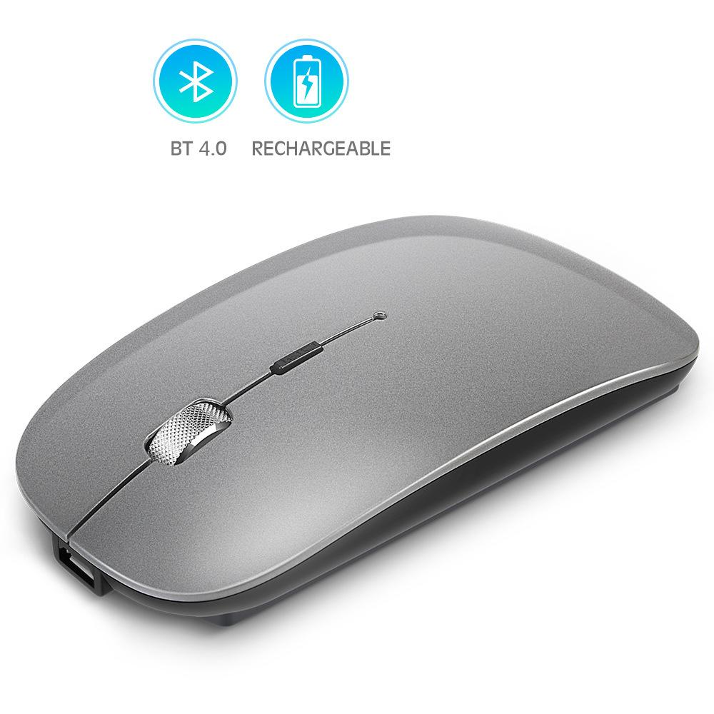 Rechargeable metal roller Bluetooth dual-mode mobile phone tablet wireless mouse_voghion.com