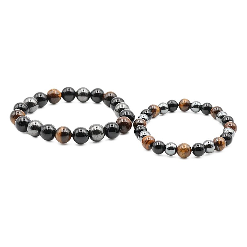 Cross-Border New Tiger Eye Stone magnet bracelet natural stone bracelet 8mm10mm jewelry bracelet jewelry wholesale