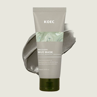Mud Mask (KOEC) Volcanic Cleansing & Moisturizing, With Brush Options, Multi-Variant
