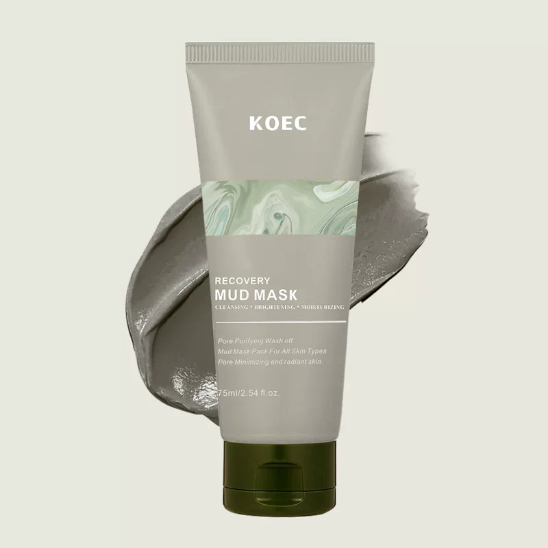 Mud Mask (KOEC) Volcanic Cleansing & Moisturizing, With Brush Options, Multi-Variant
