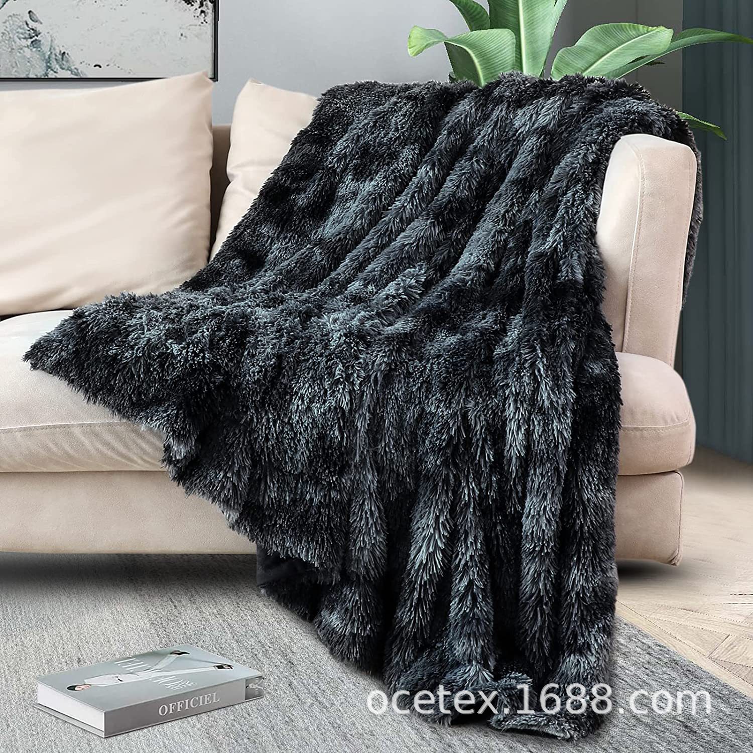 双面长毛绒毛毯柔软舒适超细纤维毛毯子高奢人造皮毛盖毯厂家批发
