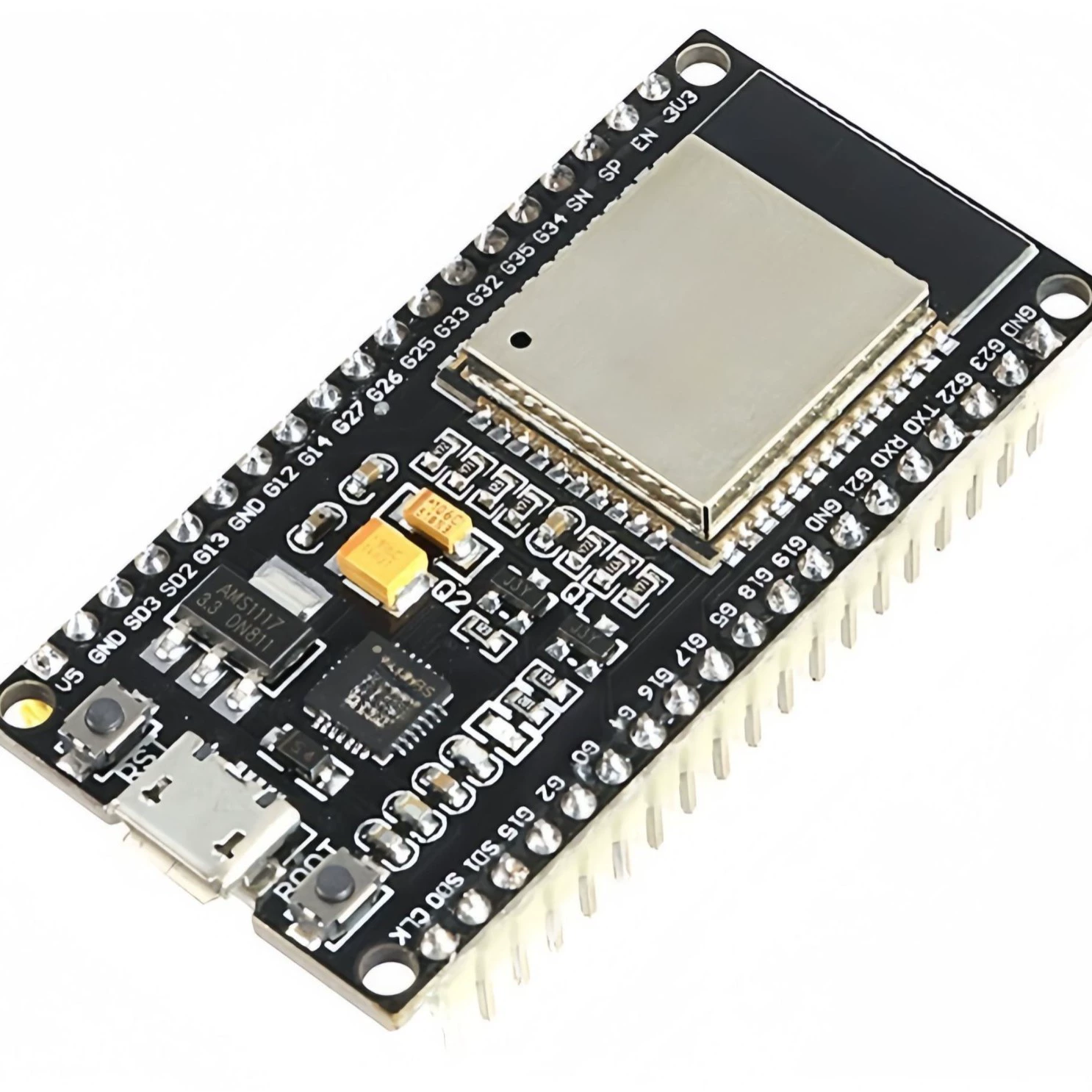 Плата разработки (ESP32) ESP‑WROOM‑32, Wi‑Fi + Bluetooth, двухъядерная, CP2102/CH340, 4 МБ флэш