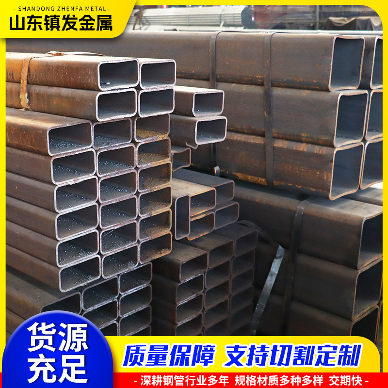 q345b无缝方管黑方管蔬菜大棚管方矩管直角四方管厂家批发