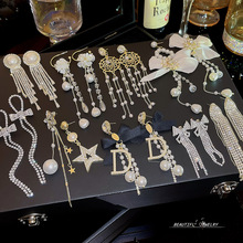 S925银针气质流苏耳环高级简约显脸瘦百搭耳坠韩版新款潮耳饰批发