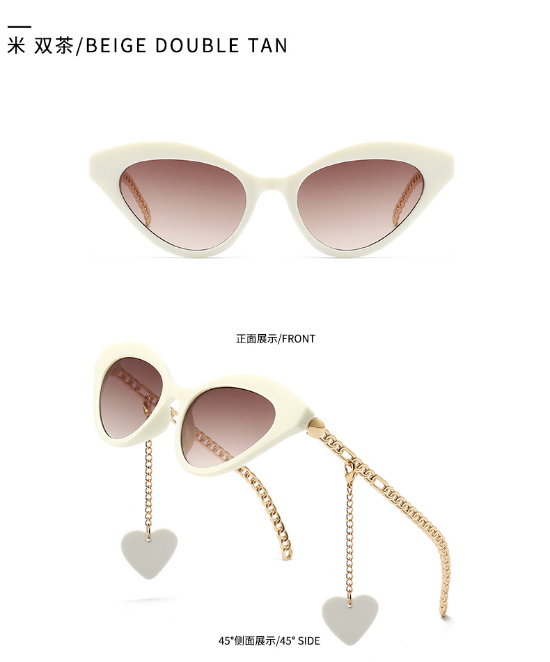 cateye narrow modern retro rope decoration sunglasses fashion catwalk sunglassespicture11