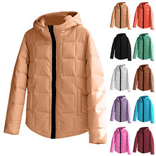 2025亚马逊新款跨境男士连帽外套棉服格纹外贸棉衣