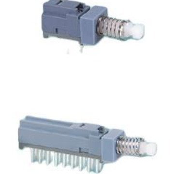 塑胶琴键开关12脚2P4T  塑胶自锁开关2P2T  塑胶自锁直键开关侧按