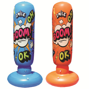 Factory Spot Children Inflatable Boxing Column Vent Toys Strike Column Tumbler Fitness Training Fight Column Folding
