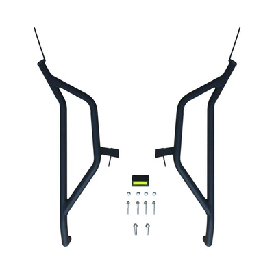 Haojin motorcycle SY02 bumper anti-fall Motorcycle bumper - frosted-black-rear-bar