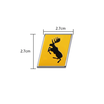 Car logo: Car Label Polaris Mile - elk-silver