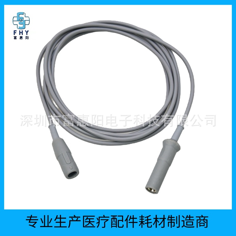 适用爱博双极电凝线 电刀电凝线 欧规镊子连接线 电刀单极电凝线
