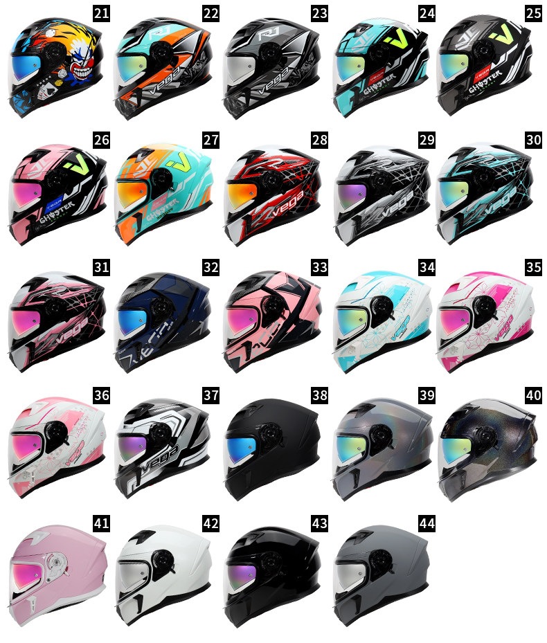 American Vega Motorcycle Helmet for Men and Women, Bluetooth Full-Face Helmet, 3C Certified, All-Season, Retro, Personalized, Anti-Fog