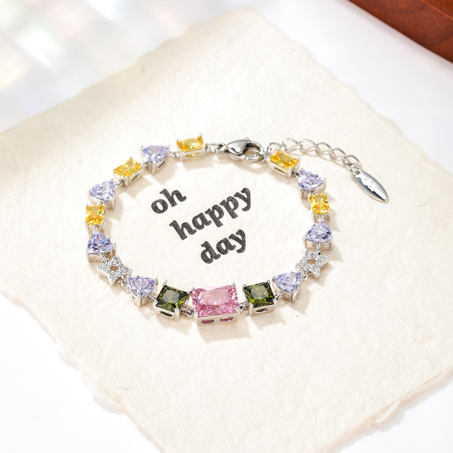 Xuping colección de lujo ligera pulsera geométrica de mujeres sencillas de alta calidad elegante joyería de moda diaria