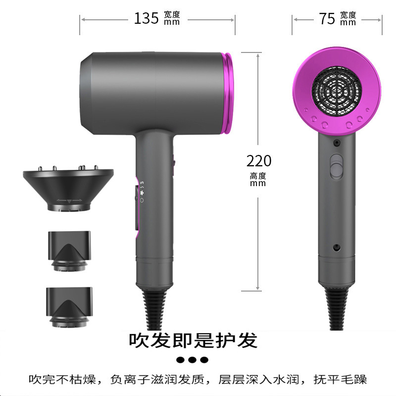 Secador de pelo martillo transfronterizo, secador de pelo, secador de pelo TEMU, gran viento 110v, secador de pelo de alta potencia al por mayor image 9