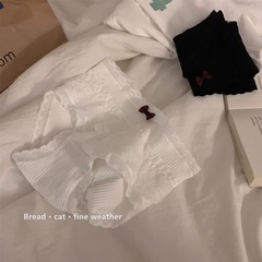 "I wish you happiness forever" Japanese cute bow lace mid-waist pure cotton underwear for girls