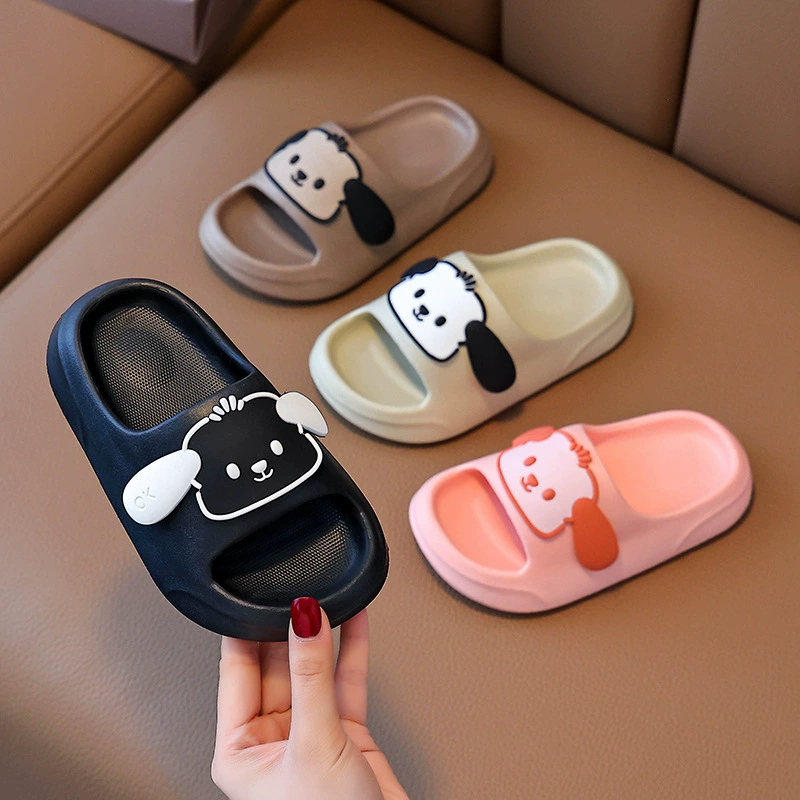 EVA тапочки, чтобы наступить на фекалии Женский летний мультфильм милый противоскользящий крытый душ тапки на толстой подошвке детские холодные тапочки