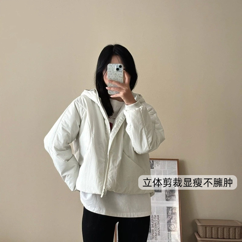 lu家棉服跑步健身连帽棉衣轻量化防风夹克宽松保暖显瘦lulu外套女|undefined