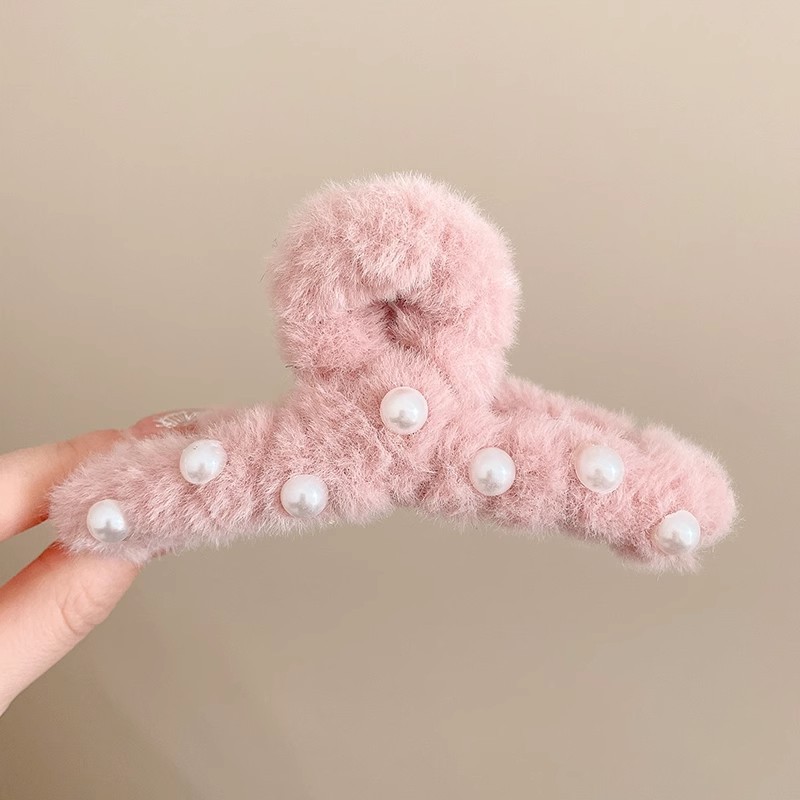 Mellard arco pelúcia clip de agarre de alta sensación de cabello grande clip de tiburón cabello más frascos clip de cabello de cabeza trasera