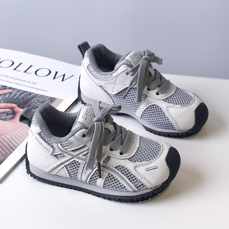 Children's Breathable Thin Sports Shoes, Boys' Single Mesh Shoes, 2026 Spring and Summer New Models, Girls' Baby Mesh Running Shoes
