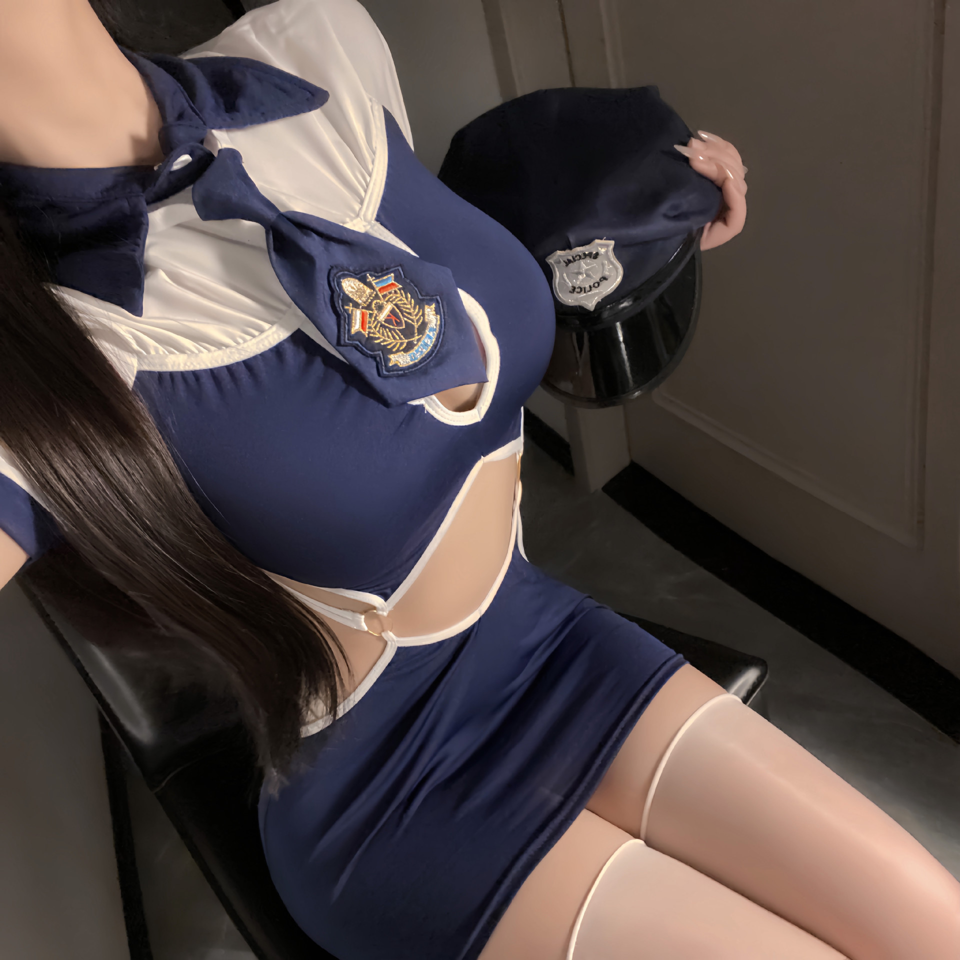 灌云情趣内衣纯欲女警海军套装角色扮演cosplay制服性感诱惑包臀