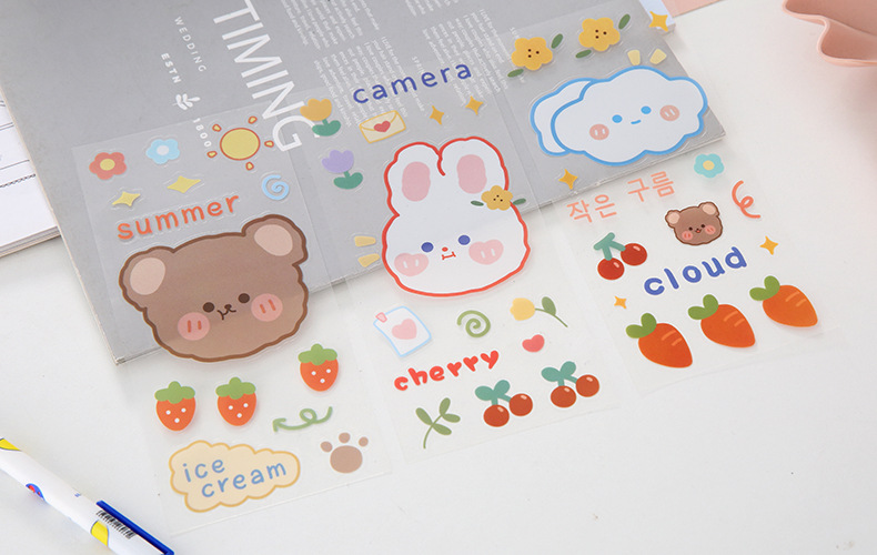 Cartoon Transparent Pvc Water-proof Stickers display picture 1