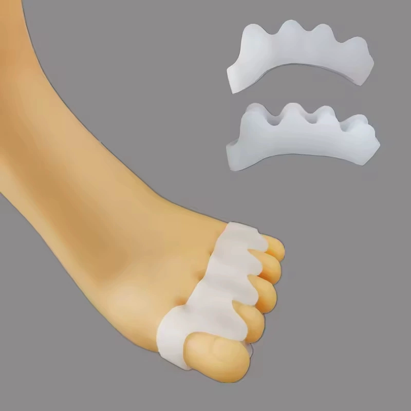 Силиконовый разделитель для пальцев ног, разделитель для пальцев ног при перекрывающихся пальцах