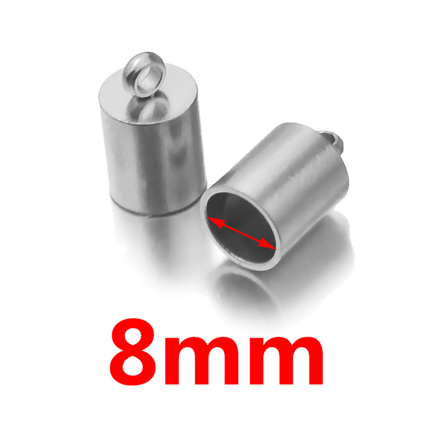 Cadena de cubo de acero inoxidable hebilla de cuerda de cuero hebilla de conexión de cuerda DIY pulsera tobillera accesorios de joyería hechos a mano en stock