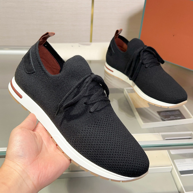 Spring and Autumn Thick-Soled Heightening Wear-Resistant Slip-On Fly-Knit Mesh Shoes for Men Korean Style Fashionable Lightweight Breathable Comfortable Casual Shoes