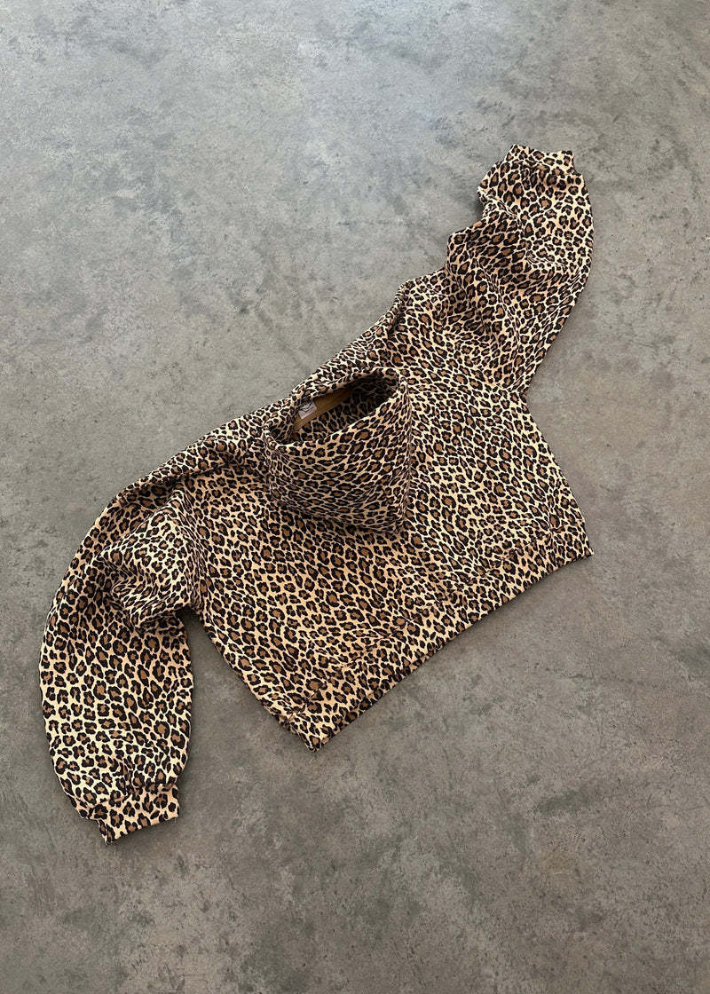 350g Weight Long Sleeve Sleeve Length Pullovers, Zipper Placket Type Polyester Fabric Type Regular Top Length Hoodie Tops Type Daily Occasion Hooded Neckline Loose Fit Type Leopard Pattern Spring, Autumn Season Women's Gender Printing Design Streetwear Style Hoodies & Sweatshirts Long Sleeve Printing Streetwear Leopard 2