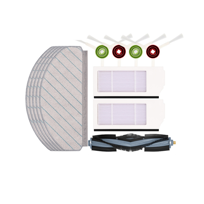 T10 TURBO Robot Vacuum Cleaner Accessories: Mop Cloth, Roller Brush, Side Brush, Filter, and Cleaning Solution—Wholesale
