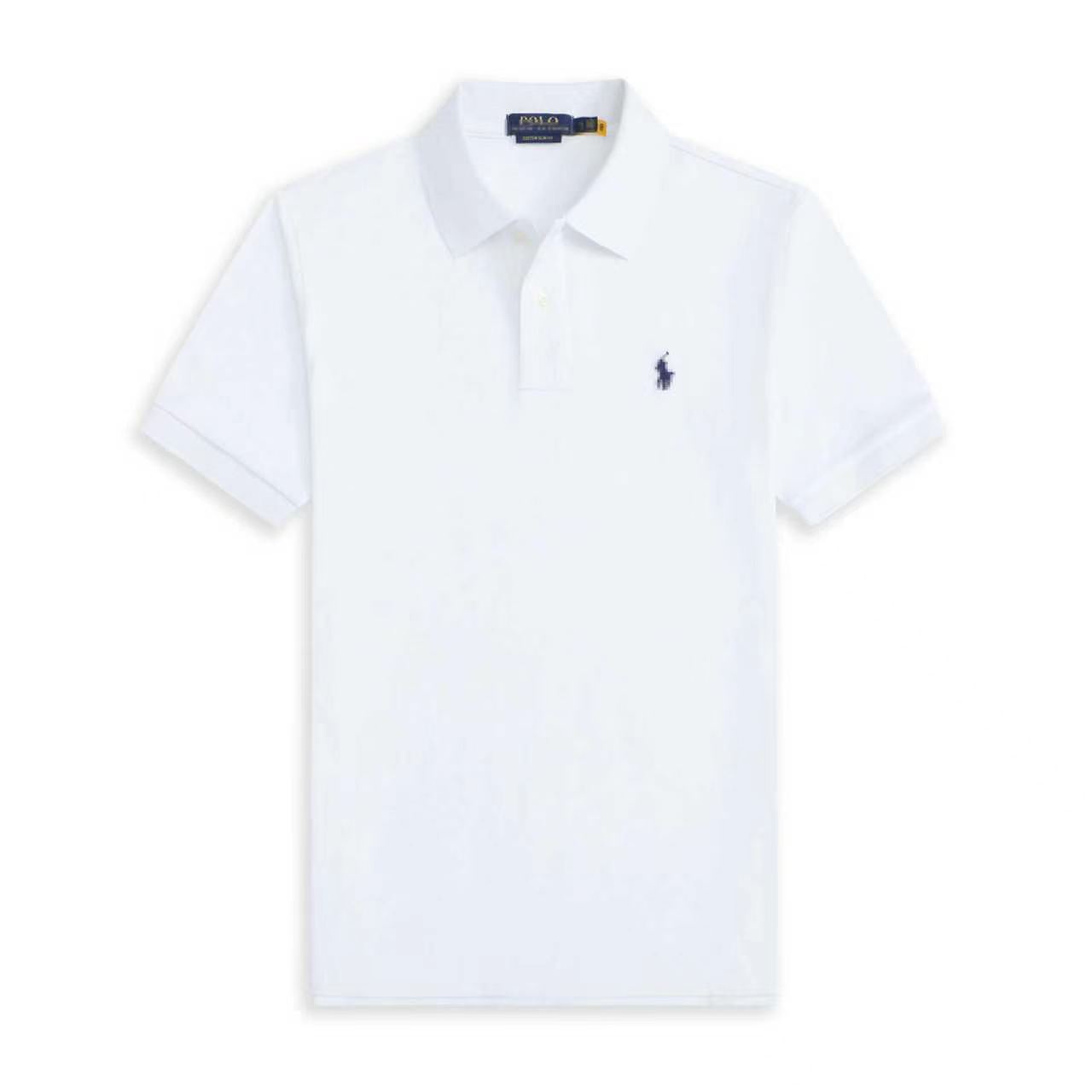 Cross-border RL popular polo shirt for men, pure cotton, short-sleeved, loose fit, embroidered, business casual men's wear, in stock