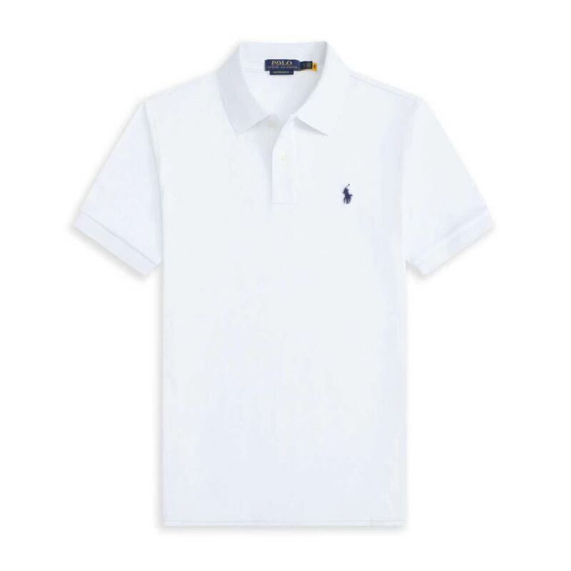 Cross-border RL popular polo shirt for men, pure cotton, short-sleeved, loose fit, embroidered, business casual men's wear, in stock