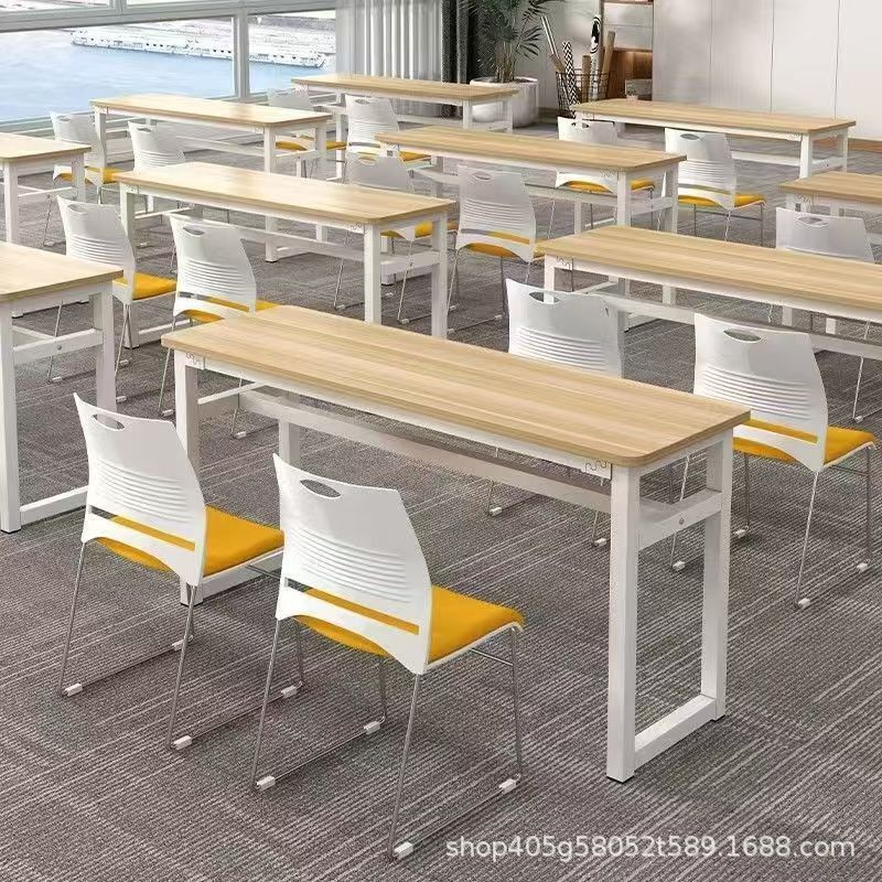 School Education Institution Training Desk Double Seat Can Be Spliced ​​Simple Modern Table and Chair Combination Conference Table Long Table