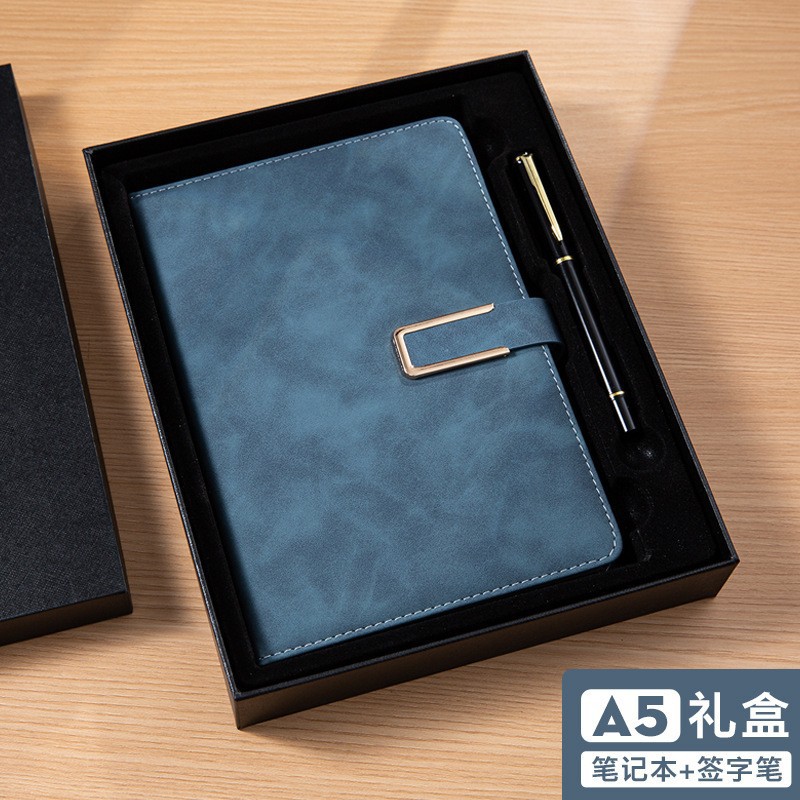 A5 네이비 블루 U 버클(검은색 하늘과 땅 덮개 선물 상자 선물 가방)